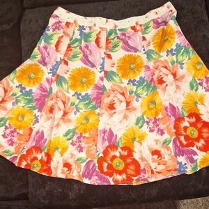 Vintage Dolce & Gabbana Multicolor Floral Mini Skirt